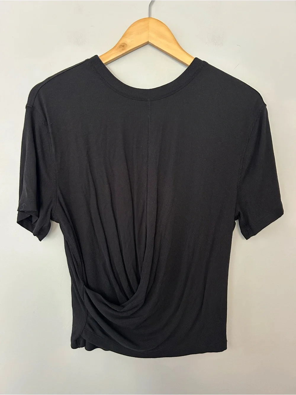 Lululemon Ribbed Modal-Silk Blend Reversible T-Shirt Black